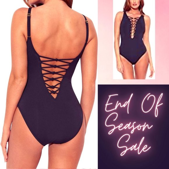 Bleu by Rod Beattie Strappy One-Piece Swimwear Other - Bleu by Rod Beattie Strappy One-Piece Swimsuit